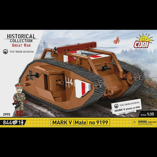 Cobi Historical Collection Great War: 2995 Mark V (Male) no 9199 1/35 844 PCS