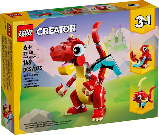 Lego Creator 3-in-1: Red Dragon 31145