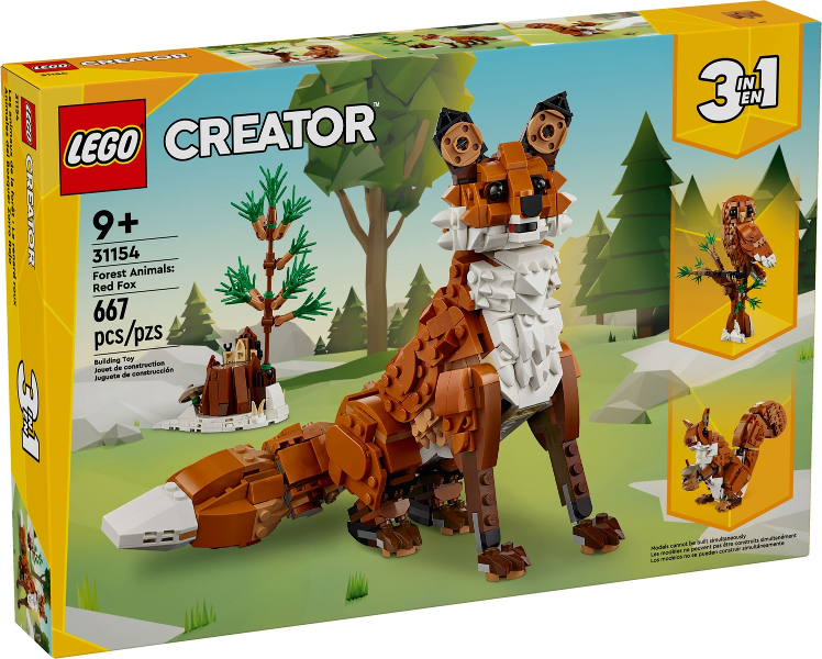 Lego Creator 3-in-1: Forest Animals: Red Fox 31154