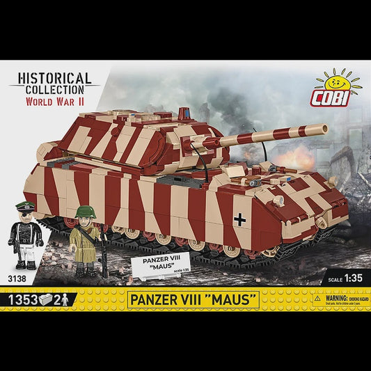 Cobi Historical Collection WWII: 3138 Panzer VIII Maus 1/35 1353 PCS