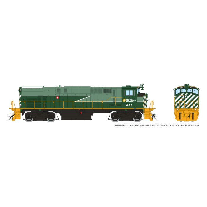 Rapido 033031 HO M420 (DC/Silent): BCR - Green Lightning Stripe Scheme: #643