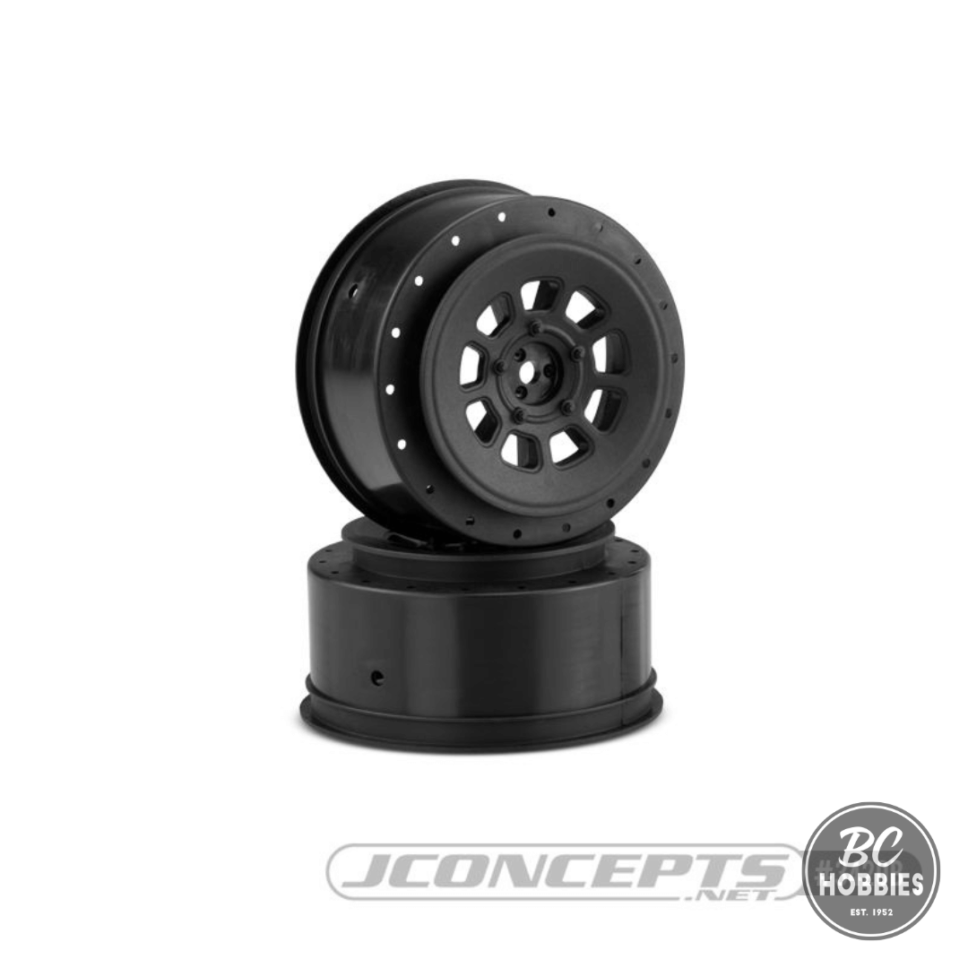 JConcepts 9-Shot Short Course Wheels w/3mm Offset (2) w/12mm Hex - Assorted Colours