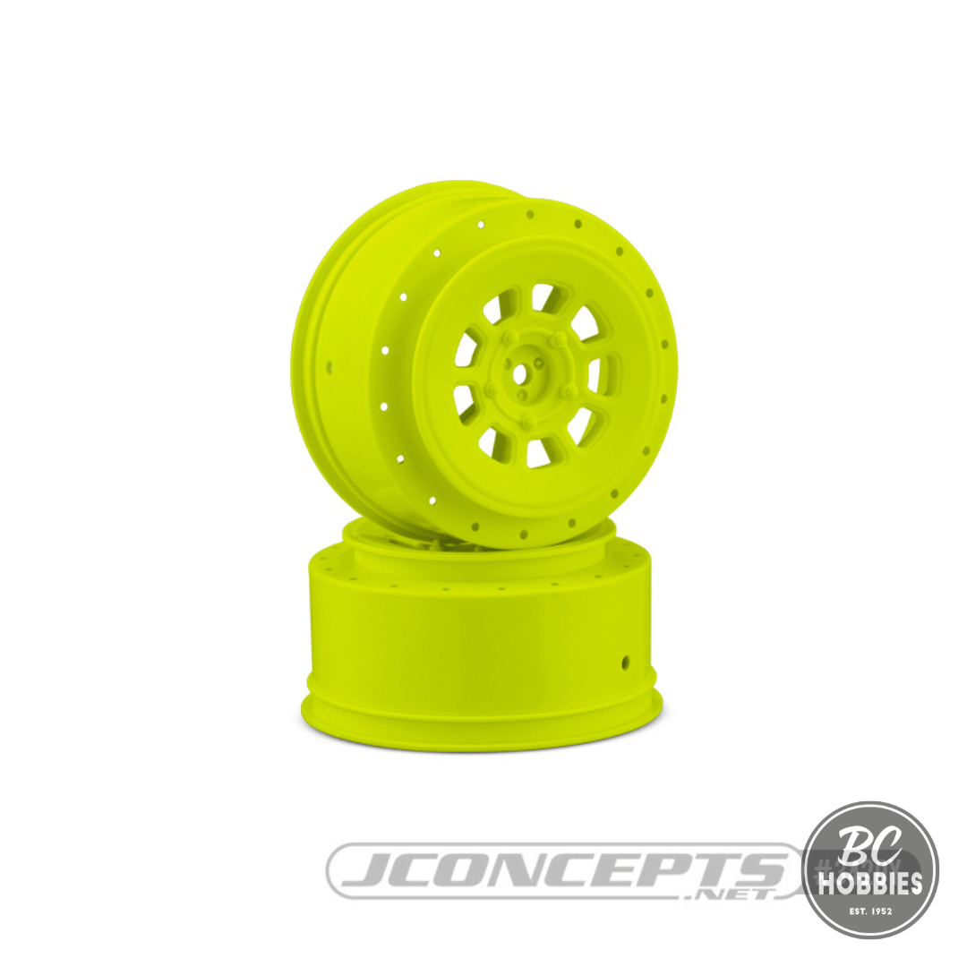 JConcepts 9-Shot Short Course Wheels w/3mm Offset (2) w/12mm Hex - Assorted Colours