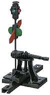 Caboose Industries High-Level Switch Stand - Kit #204S Sprung .190" Travel w/Selectable End Fittings, Paintable Lantern & Targets