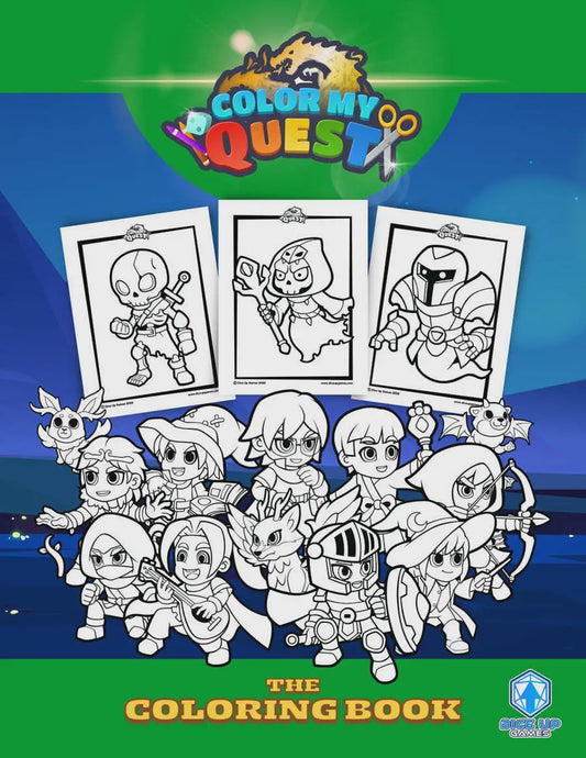 Adventure Dice Color My Quest: Core Colouring Book