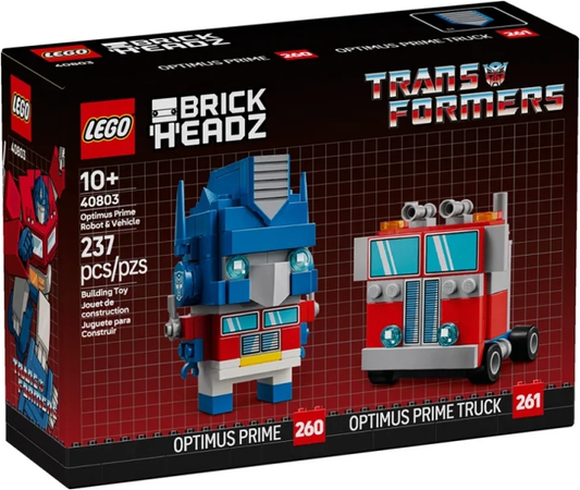 Lego Brickheadz: Optimus Prime Robot & Vehicle 40803