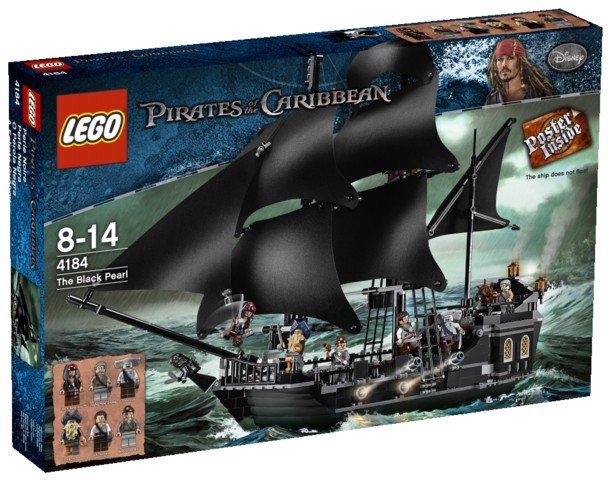 Lego Pirates of the Carribean: The Black Pearl 4184 (Sealed box with minor creasing and shelf wear 8.5/10)