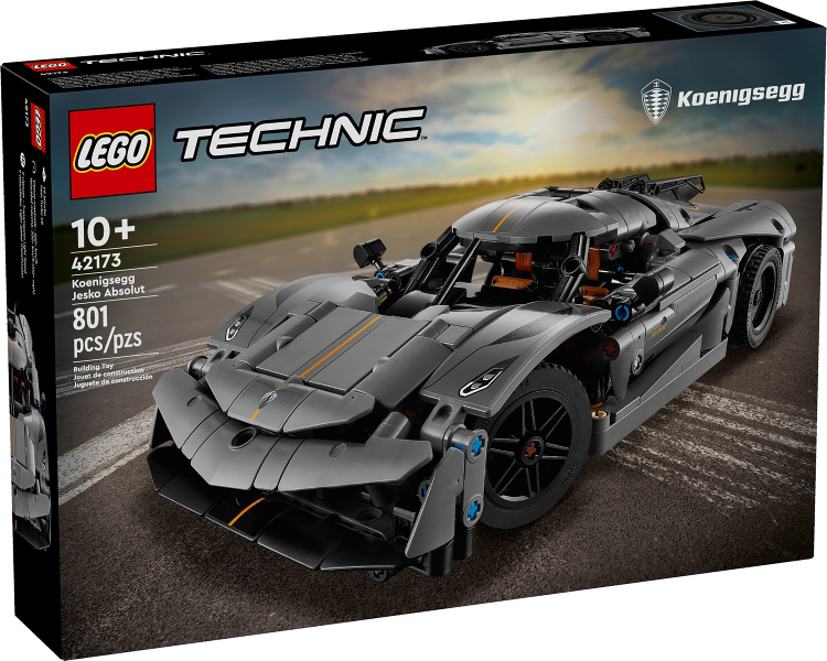 Lego Technic: Koenigsegg Jesko Absolut Gray Hypercar 42173