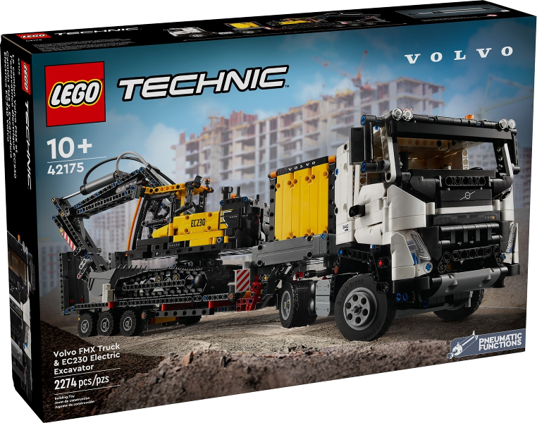 Lego Technic: Volvo FMX Truck & EC230 Electric Excavator 42175