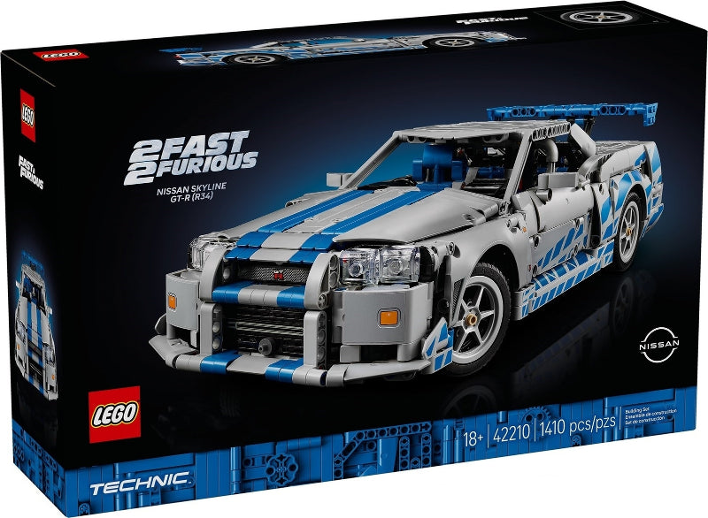 Lego Technic: 2 Fast 2 Furious Nissan Skyline GT-R (R34) Car 42210
