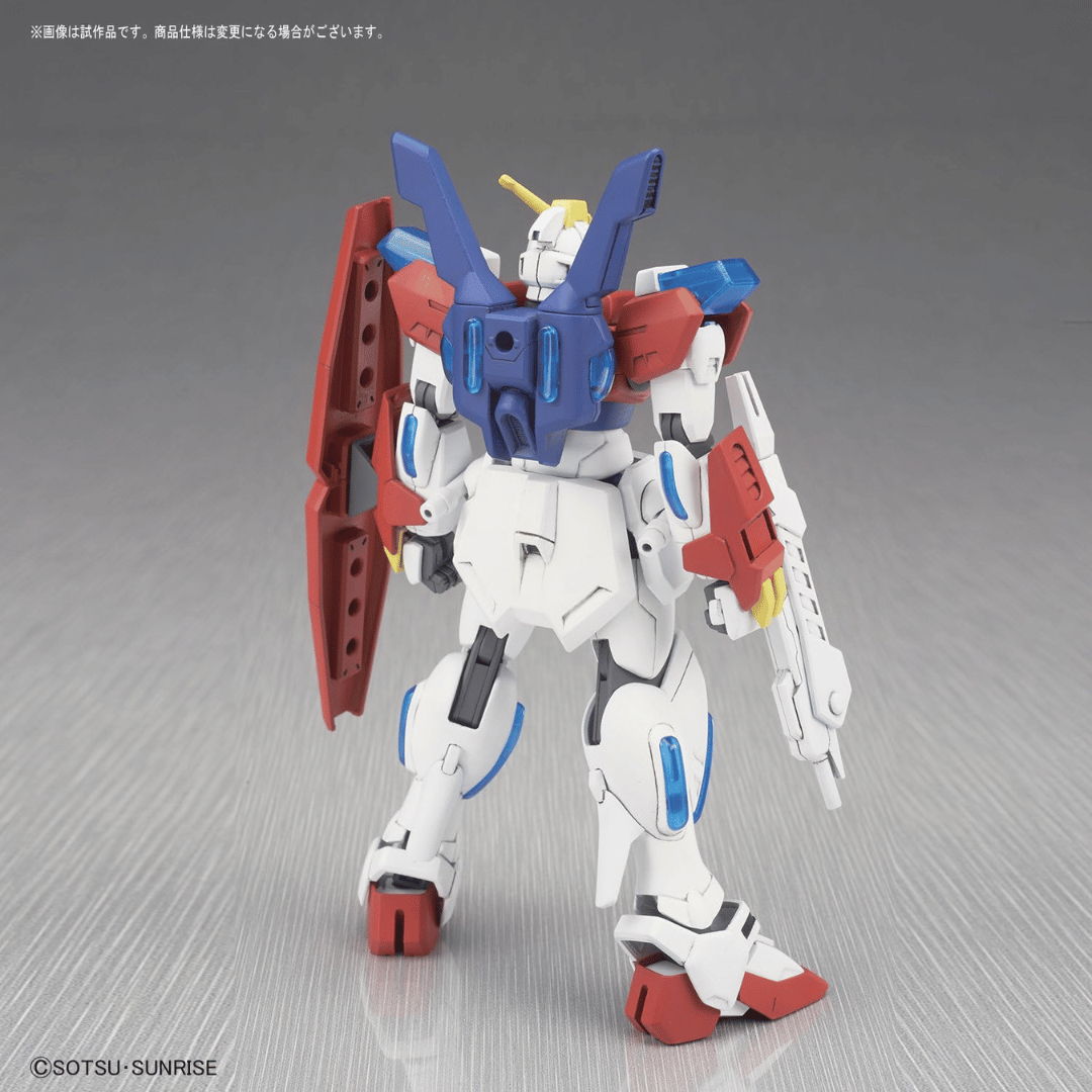 The Star Burning Gundam posed from the back.