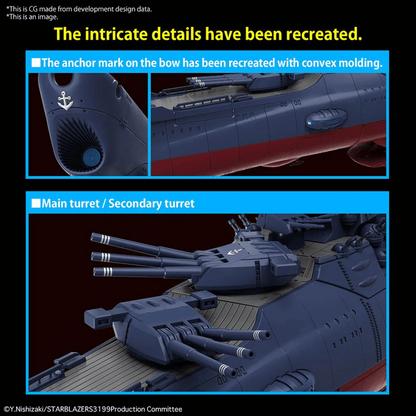 1/1000 Space Battleship Yamato 3199 Star Blazers #5067435 Space Battleship Yamato 2202 by Bandai