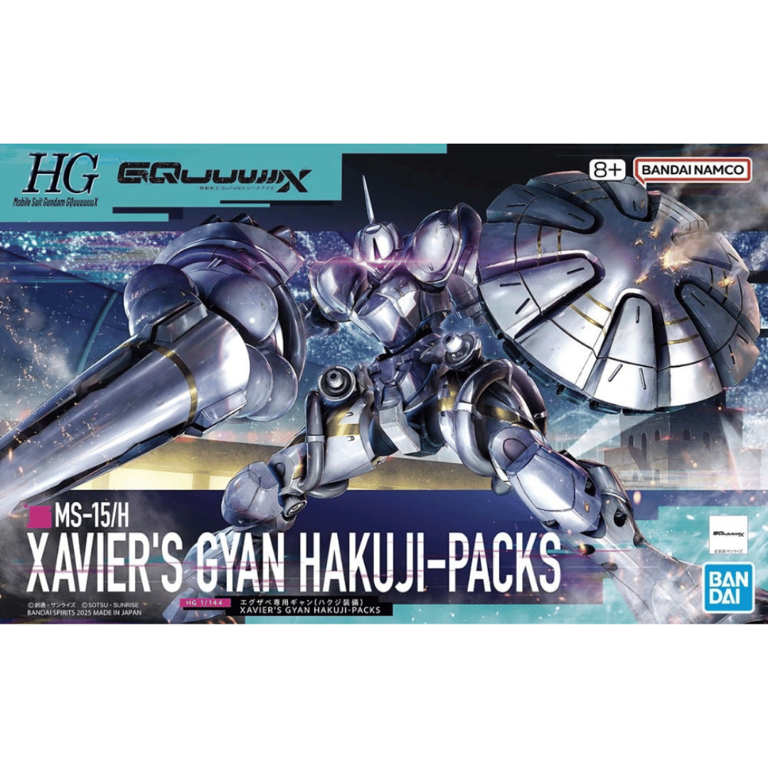 HG 1/144 GQuuuuuuX - Xavier's Gyan Hakuji-Packs