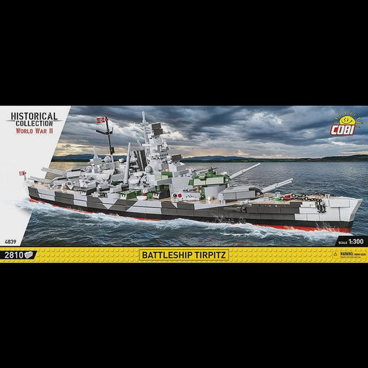Cobi Historical Collection WWII: 4839 Battleship Tirpitz 1/300 2810 PCS