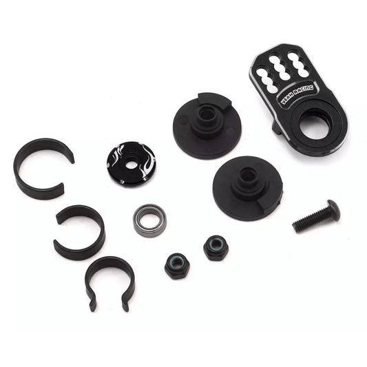 Yeah Racing Aluminum Servo Saver (Black) - YEA-YA0557BK