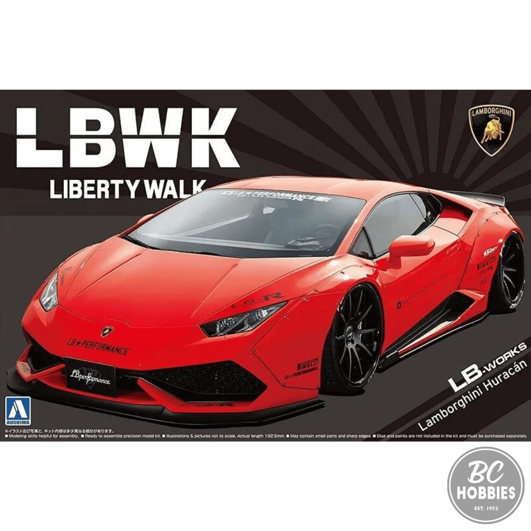 LBWK Liberty Walk Lamborghini Huracan 1/24 Model Car Kit #05988 by Aoshima