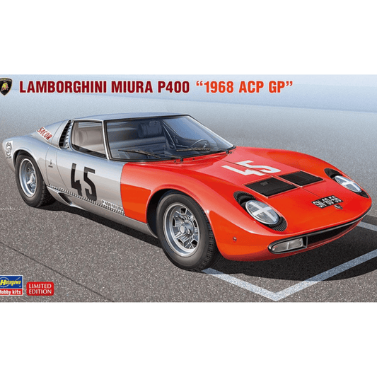 Lamborghini Miura P400 "1968 ACP GP" 1/24 Model Car Kit #20683 by Hasegawa