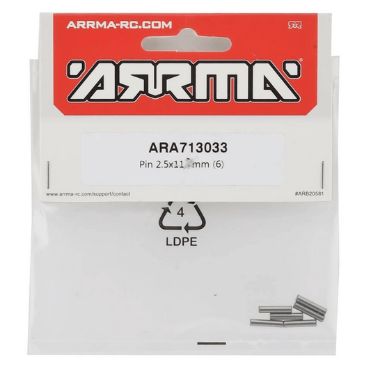 Arrma Pin, 2.5x11.5mm (6) - ARA713033