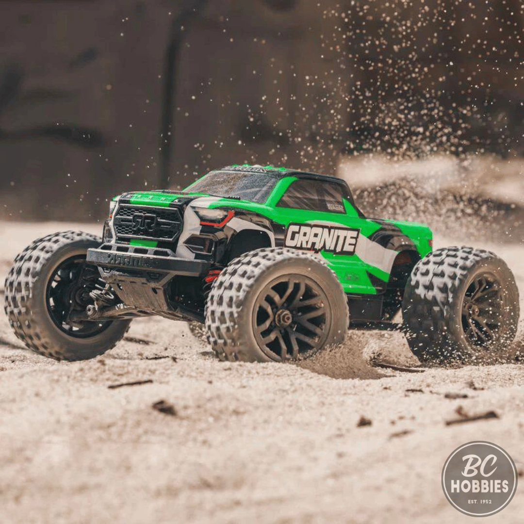 Arrma 1/18 4WD Monster Truck RTR Brushed Granite Grom Mega 4WD 380 - Assorted Colours ARA2102