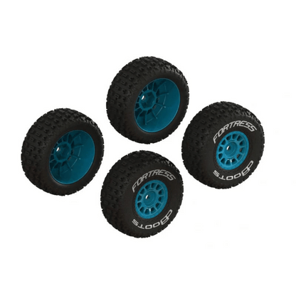 Arrma dBoots 'FORTRESS' Tire Set Glued (2 Pairs) - Assorted Colours