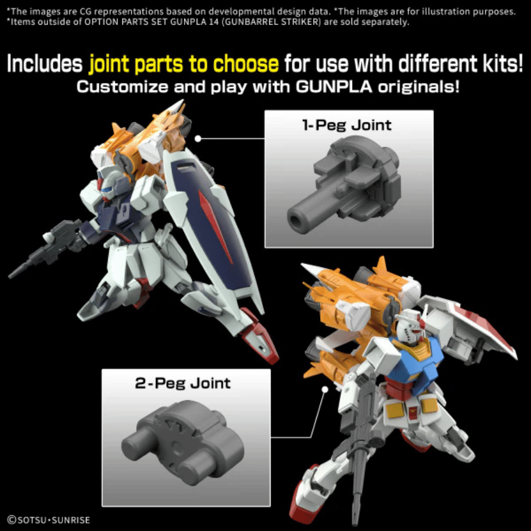 Option Parts Set Gunpla 14 (Gunbarrel Striker) #5068322 by Bandai