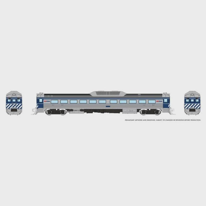 Rapido N Budd RDC-1 (Ph 2) (DC/Silent): BC Rail - Blue