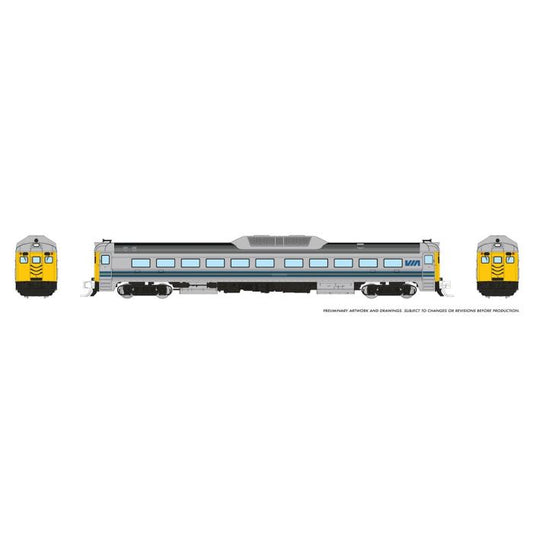 Rapido N Budd RDC-1 (Ph 2) (DC/Silent): VIA Rail - Early