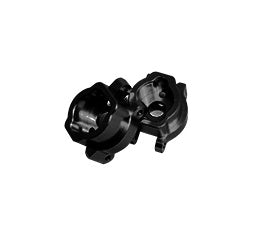 APS28022K CNC Machined Aluminum Rear C-Hubs for TRAXXAS Trail Crawler Black