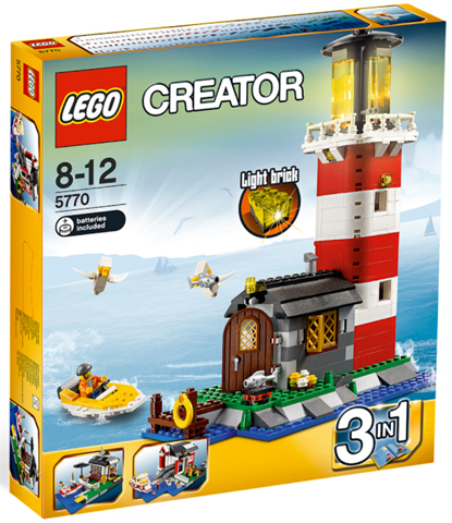 Lego Creator 3-in-1: Lighthouse Island 5770 (Some shelf wear - seals no perfect)