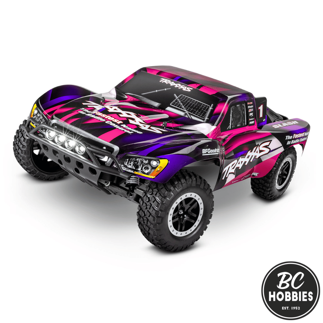 Traxxas 1/10 2WD Short Course Truck RTR Brushed Slash w/ Battery/Charger/LED Lights - Assorted Colours TRA58034-61