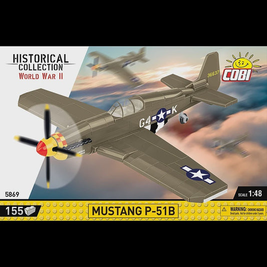 Cobi Historical Collection WWII: 5869 Mustang P-51B 1/48 155 PCS