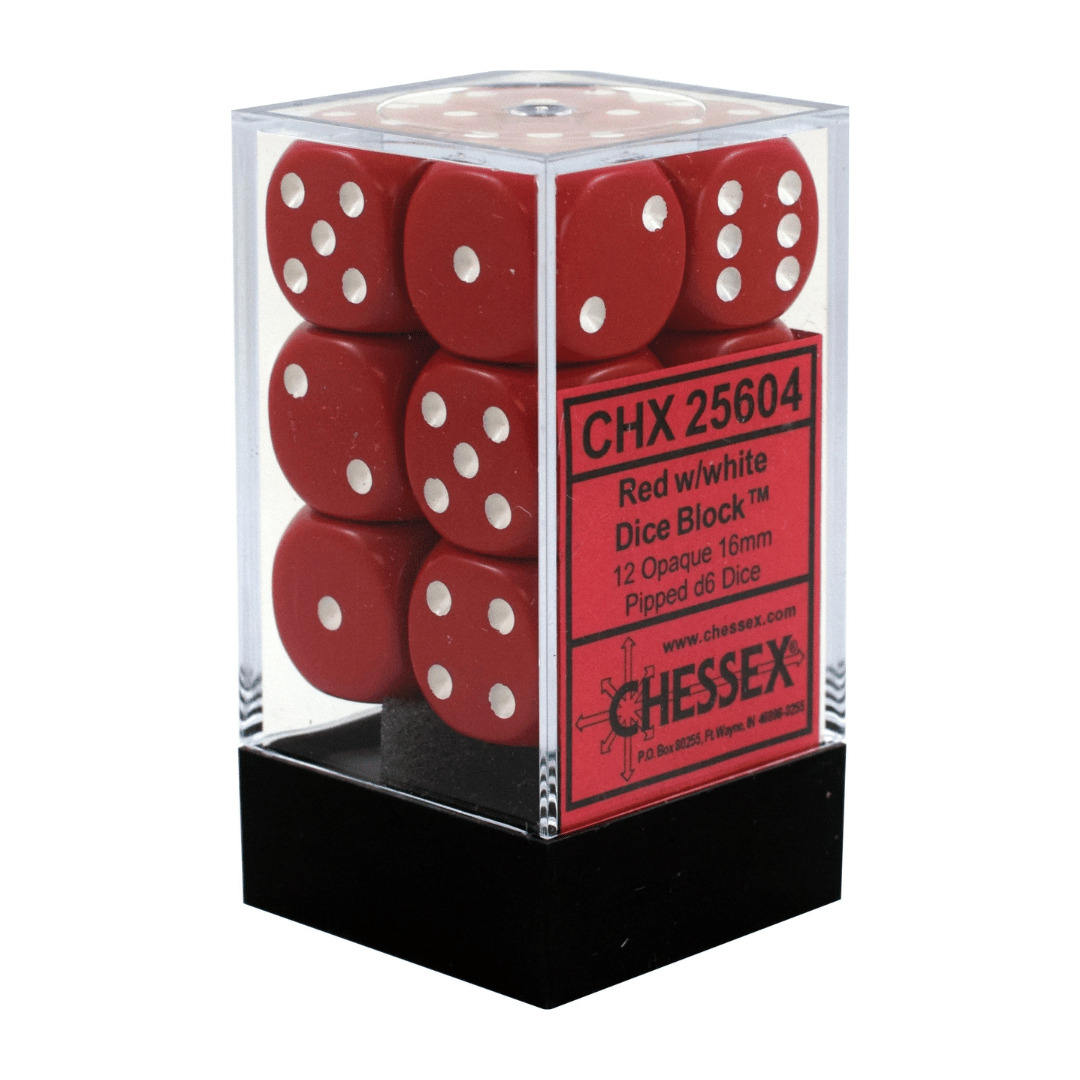 Chessex 12D6 - Assorted Colours 16MM $6.99