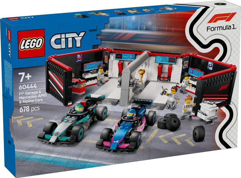 Lego City: F1 Garage & Mercedes-AMG & Alpine Cars 60444