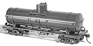 Tichy Undecorated Single Car 36' 10,000 Gallon USRA Tank Car w/54" Dome - Kit #4020