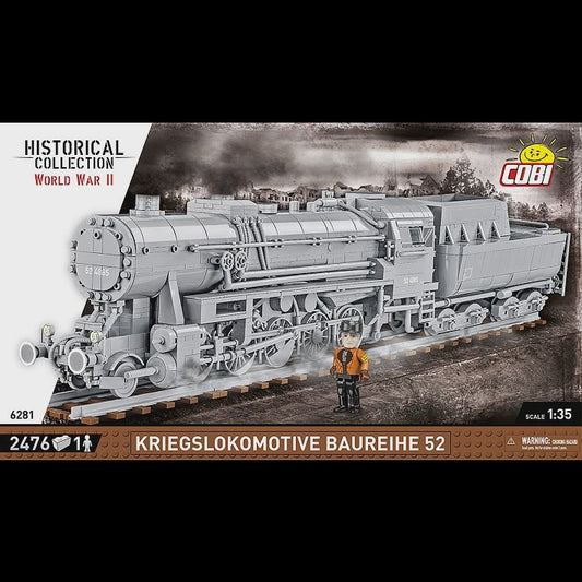 Cobi Historical Collection WWII: 6281 Kriegslokomotive Baureihe 52 1/35 2476 PCS