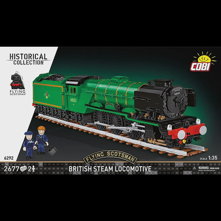 Cobi Historical Collection Trains: 6292 Flying Scotsman - British Steam Locomotive 1/35 2677 PCS