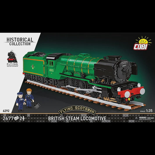 Cobi Historical Collection Trains: 6292 Flying Scotsman - British Steam Locomotive 1/35 2677 PCS