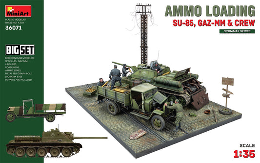 SU-85, GAZ-MM & Crew. Big Set 1/35 #36071 by MiniArt