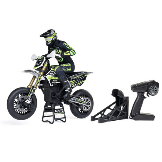 Losi Promoto-SM FXR Supermoto RTR 1/4 Brushless Motorcycle (White/FRX) w/2.4GHz Radio - LOS-2272