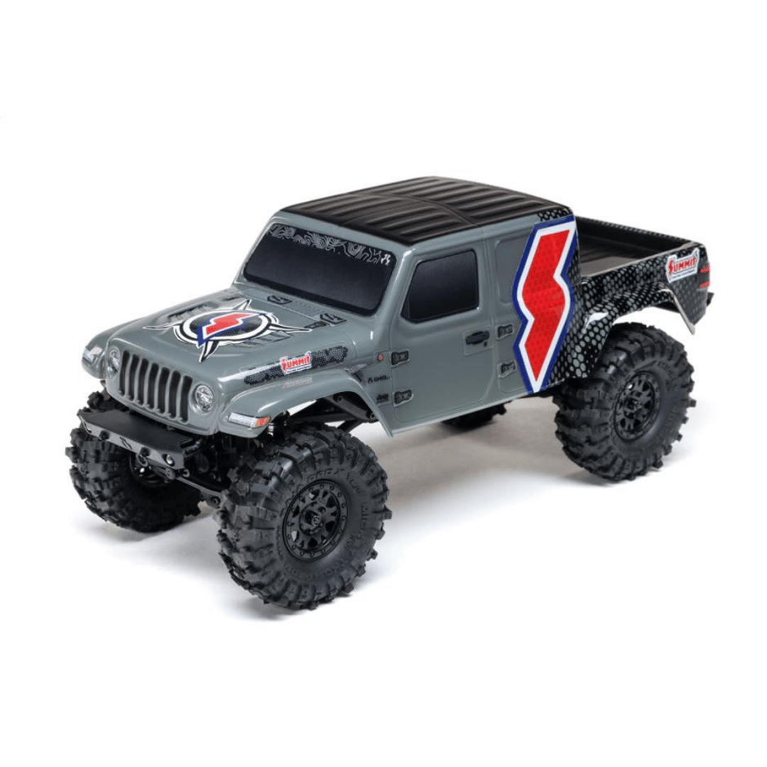 Axial SCX24 Summit Racing Jeep® JT Gladiator 1/24 4WD RTR Scale Mini Crawler (Grey) w/2.4GHz Radio, Battery & Charger - AXI-2324