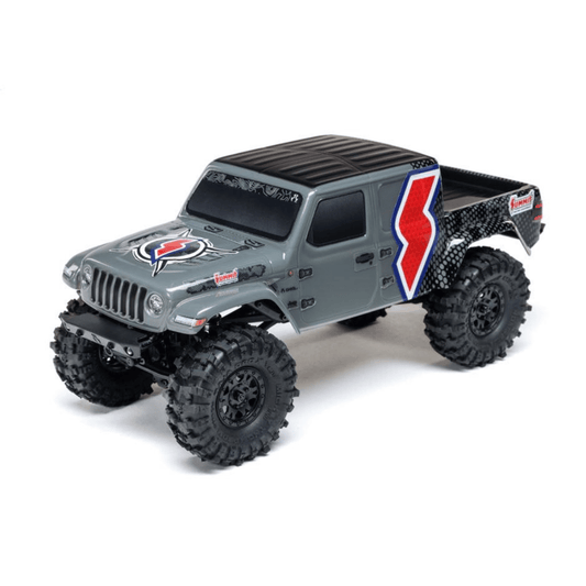 Axial SCX24 Summit Racing Jeep® JT Gladiator 1/24 4WD RTR Scale Mini Crawler (Grey) w/2.4GHz Radio, Battery & Charger - AXI-2324
