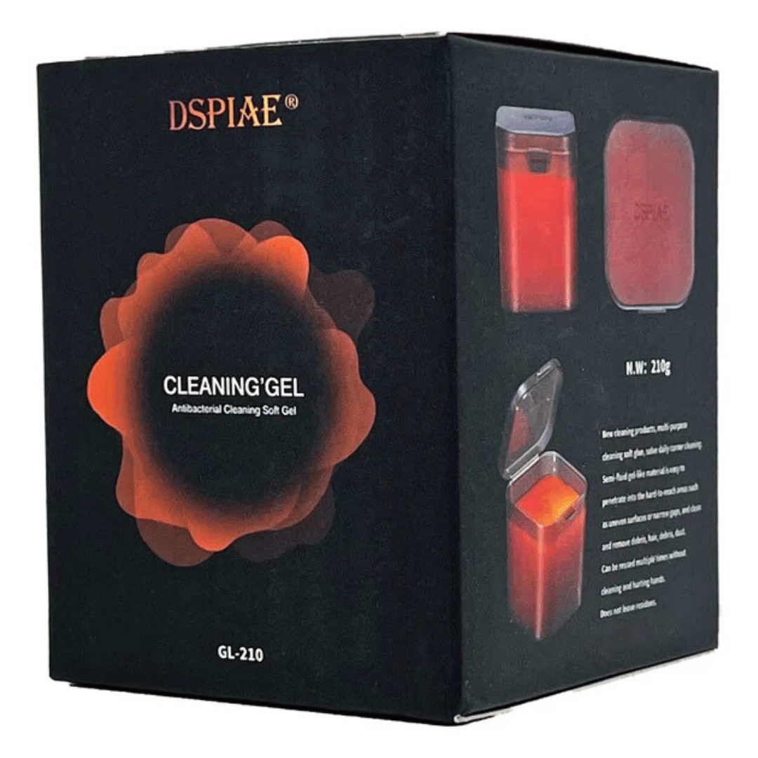 Informative packaging for Multi-Purpose Cleaning Gel, great for keeping your workspace clean!