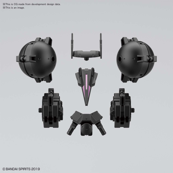 30MM Option Parts Set Armor For High-Mobility [Cielnova Exclusive / Black] #5060930 by Bandai