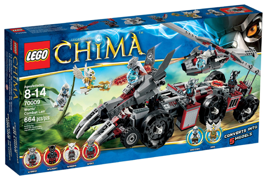 Lego Legends of Chima: Worriz's Combat Lair 70009 (box  has crushing, seals opened but complete)