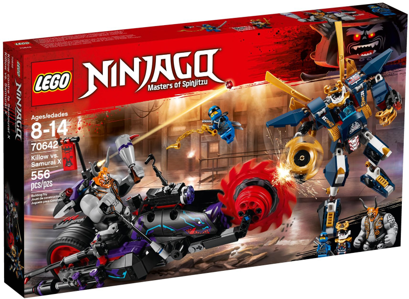 Lego Ninjago: Killow vs. Samurai X 70642 (small tear on one end of box, tape damage on rear)