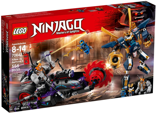 Lego Ninjago: Killow vs. Samurai X 70642 (small tear on one end of box, tape damage on rear)
