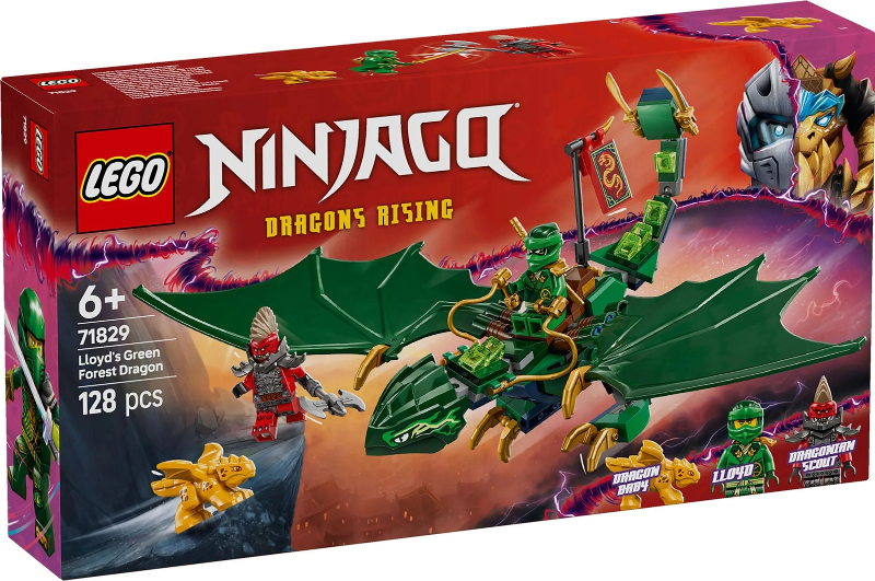 Lego Ninjago: Lloyd's Green Forest Dragon 71829