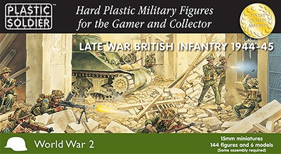 15mm Late British Infantry 1944-1945 #WW2015003 by Plastic Soldier