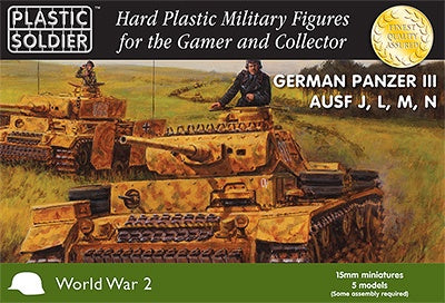 German Panzer III J,L,M And N Tank #WW2V15010 by Plastic Soldier