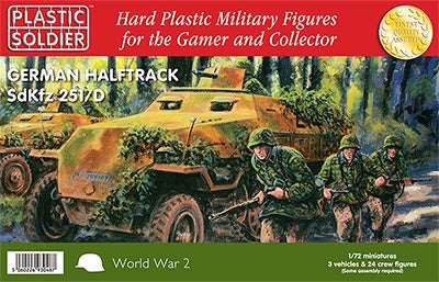 German SDKFZ 251 AUSF D HALF 1/72 #WW2V20006  by Plastic Soldier